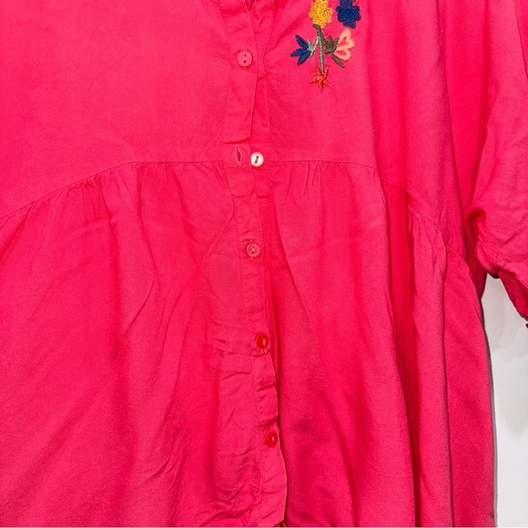 Solitaire boho oversized embroidered blouse - Picture 6 of 9